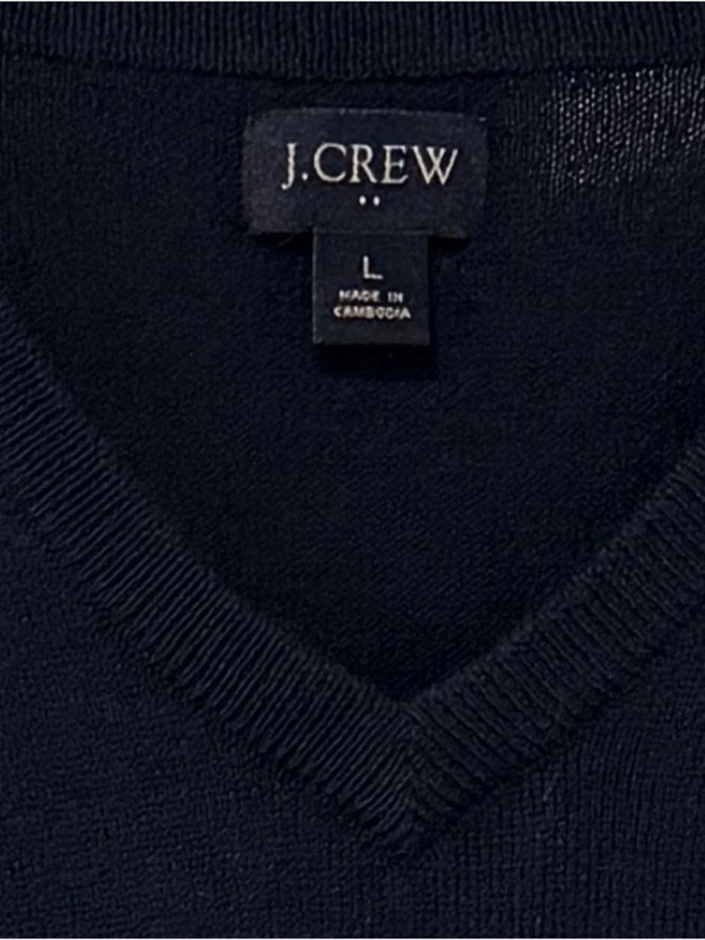 J Crew Merino Blend Men’s V-Neck Sweater - Blue